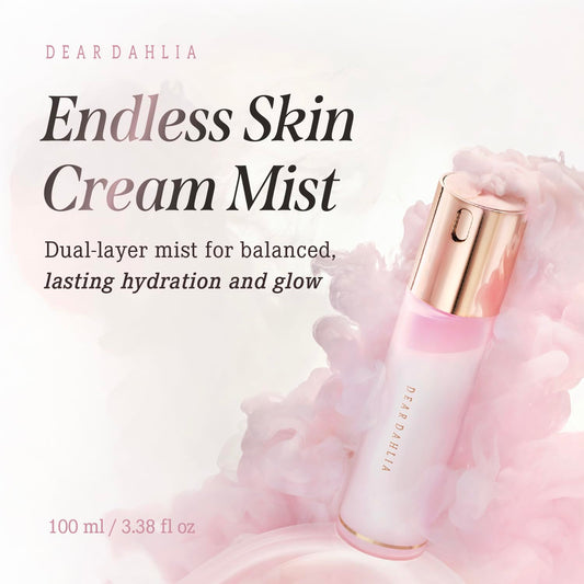 Endless Skin Cream Mist 100Ml - Vegan Dual-Layer Cream Mist for Balanced Moisture & Oil, Smooth, Radiant Skin. Perfect for Use before or after Makeup. Korean Skincare.