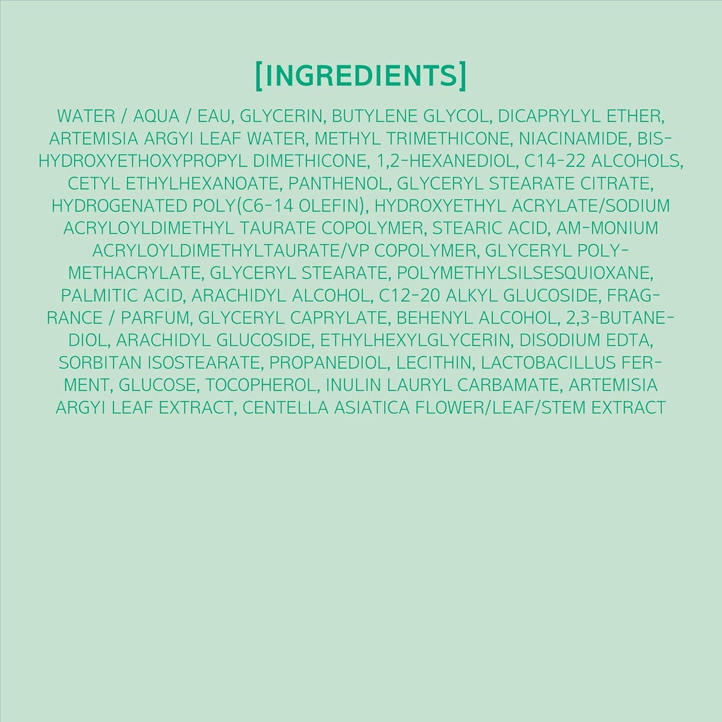 Artemisia Soothing Gel Cream Moisturizer with Centella Asiatica and Niacinamide | Calming, Cooling, Hydrating, Vegan, Non-Comedogenic, Suitable for Sensitive & Acne-Prone Skin, 1.86 Fl. Oz.