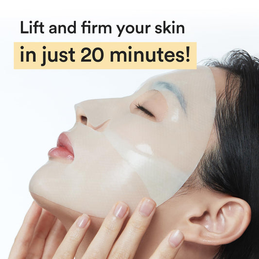 Collagen Gel Mask Jericho Rose Jelly 4 Sheets (Nourishing) I Korean Vegan Collagen, Cooling Nourishing Hyaluronic Acid Hydrogel Face Mask Skin Care