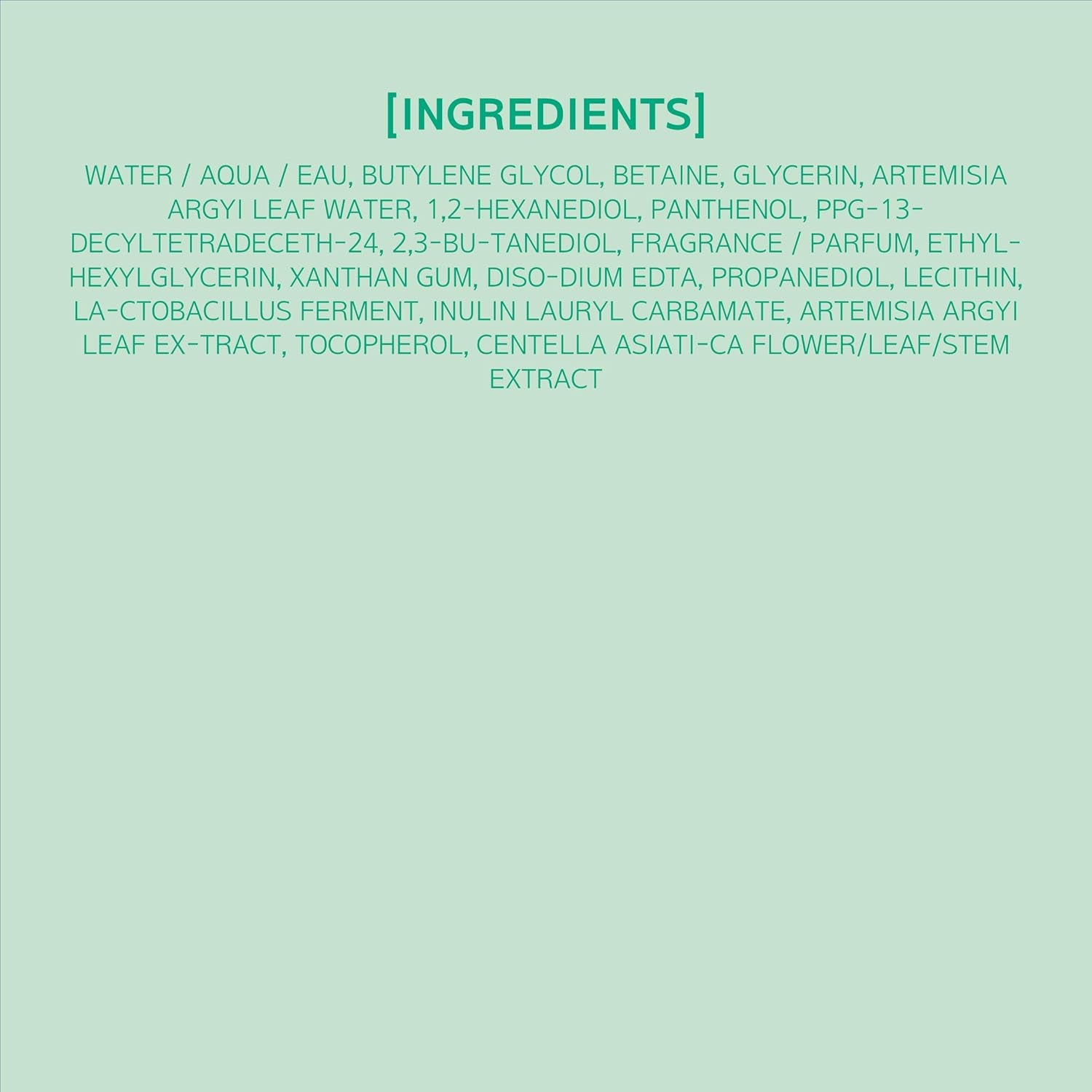 Artemisia Soothing Toner with Centella Asiatica and Panthenol | Hydrating & Calming Facial Toner for Sensitized Skin, Skin Prep, Vegan, 5.07 Fl. Oz.