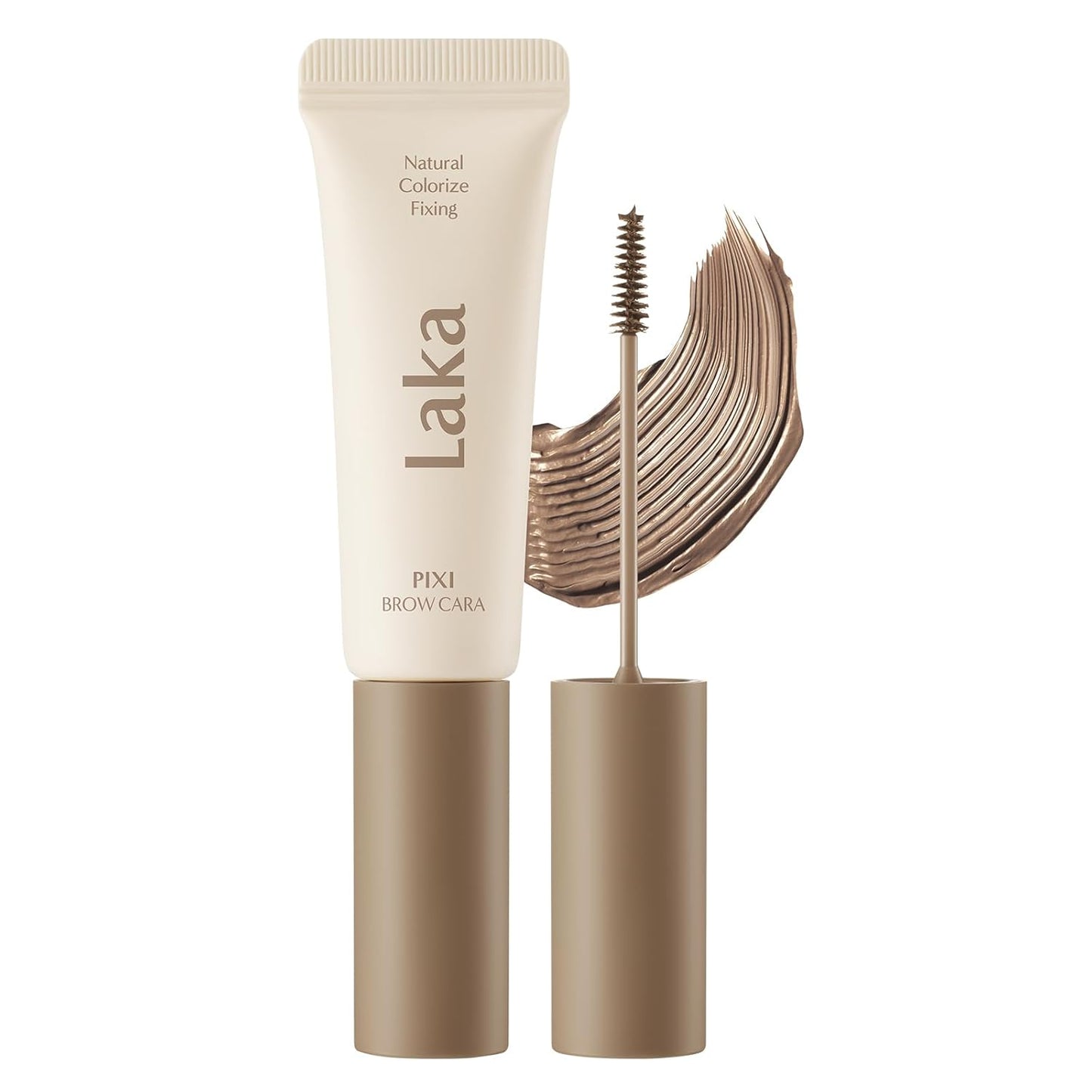 Pixi Eyebrow Mascara 8G/0.28Oz., Eyebrow Gel to Fix and Shape Brows, Clump-Free, Brow Fixer with Slim Precision Brush, Vegan, K-Beauty​ (05 Ash Brown)