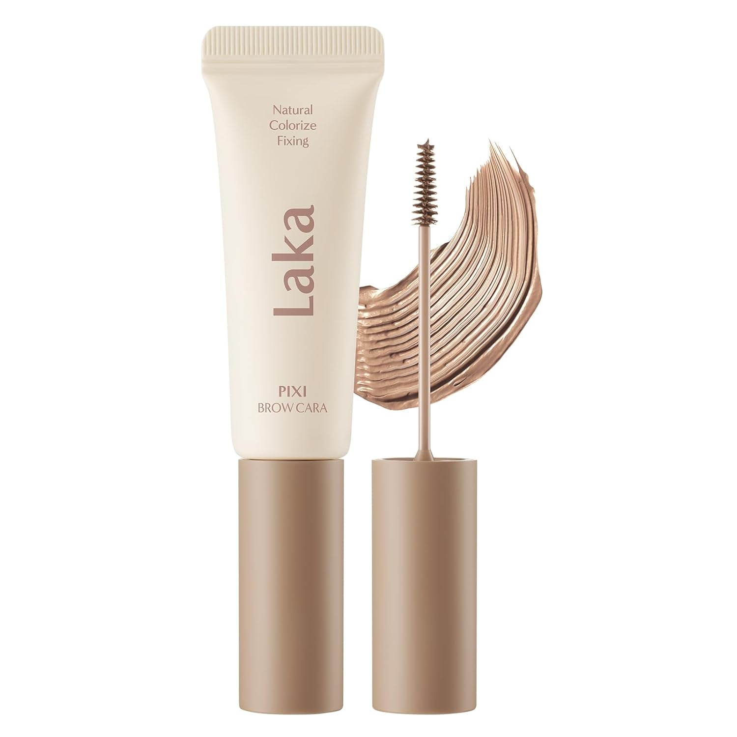 Pixi Eyebrow Mascara 8G/0.28Oz., Eyebrow Gel to Fix and Shape Brows, Clump-Free, Brow Fixer with Slim Precision Brush, Vegan, K-Beauty​ (05 Ash Brown)