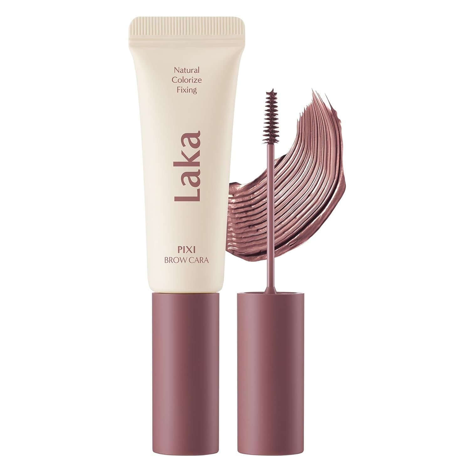 Pixi Eyebrow Mascara 8G/0.28Oz., Eyebrow Gel to Fix and Shape Brows, Clump-Free, Brow Fixer with Slim Precision Brush, Vegan, K-Beauty​ (05 Ash Brown)