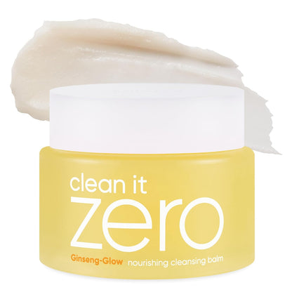 Clean It Zero Nourishing Cleansing Balm | Korean Makeup Remover for Dry Skin | Vegan | Cleansing Oil, Facial Cleanser Made with Ginseng Root & Soybean Peptide (100Ml / 3.38 Fl. Oz)