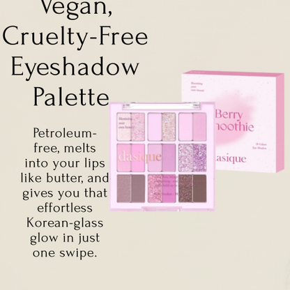 DASIQUE Shadow Palette #18 Berry Smoothie – Vegan, Cruelty-Free Eyeshadow Palette with 18 Matte & Shimmer Shades Inspired by Lush Berries