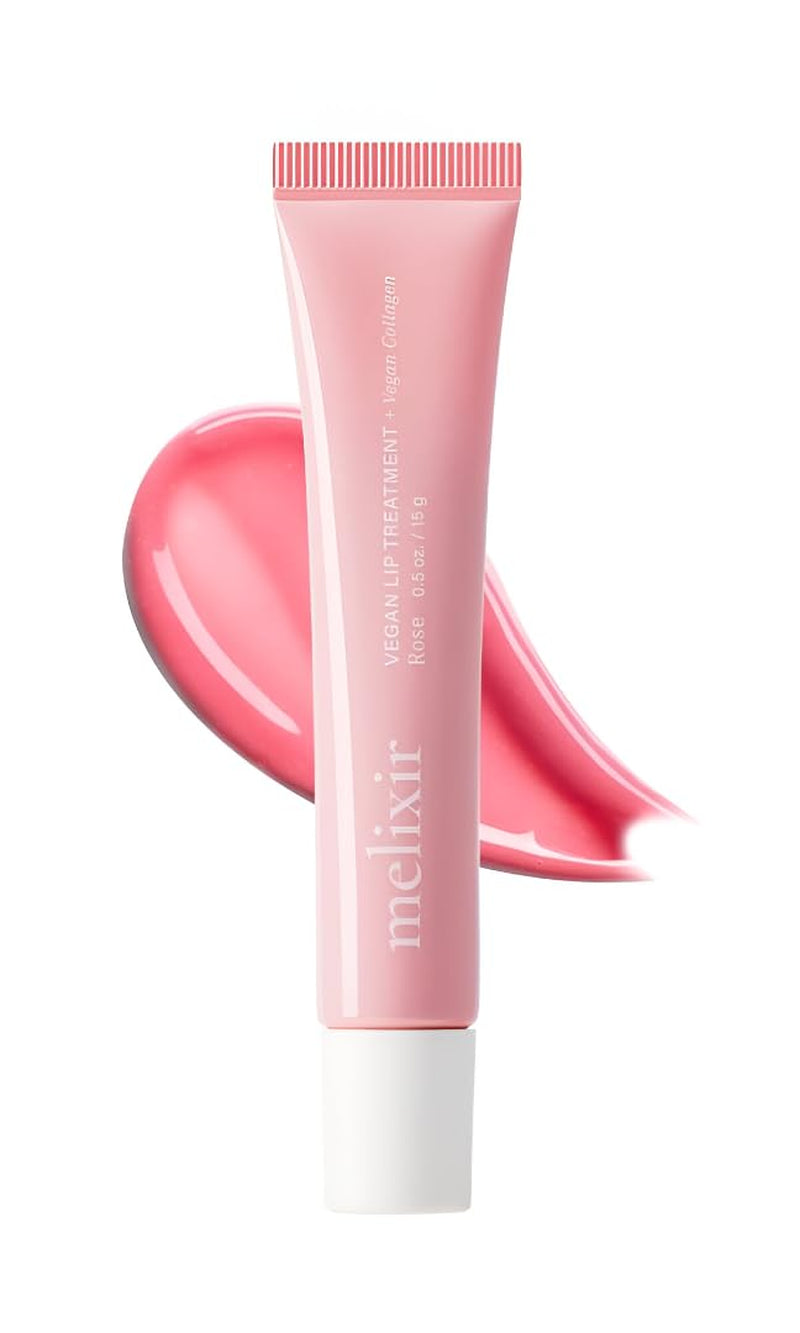 Vegan Lip Treatment, Sheer Tinted Lip Balm for Instant Hydration & Shine, Moisturizing Lip Gloss, Infused with Vegan Collagen & Jojoba Oil, Cruelty-Free, Korean Skincare-3 Pomelo(0.5Oz/15G)