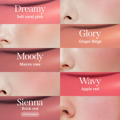 Petal Drop Blush (Barely) - Vegan Weightless Liquid Blush with Long-Lasting Pigment, Buildable and Skincare-Infused Fomula. Natural Flush, and Dewy Finish. Korean Makeup for Cheeks. 0.14 Oz