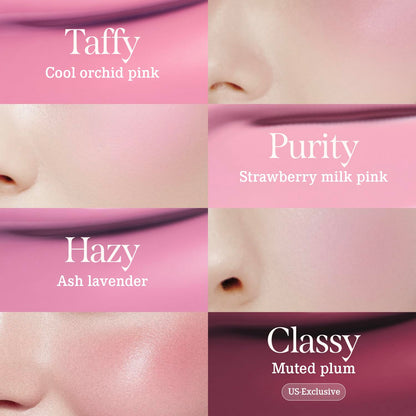 Petal Drop Blush (Barely) - Vegan Weightless Liquid Blush with Long-Lasting Pigment, Buildable and Skincare-Infused Fomula. Natural Flush, and Dewy Finish. Korean Makeup for Cheeks. 0.14 Oz