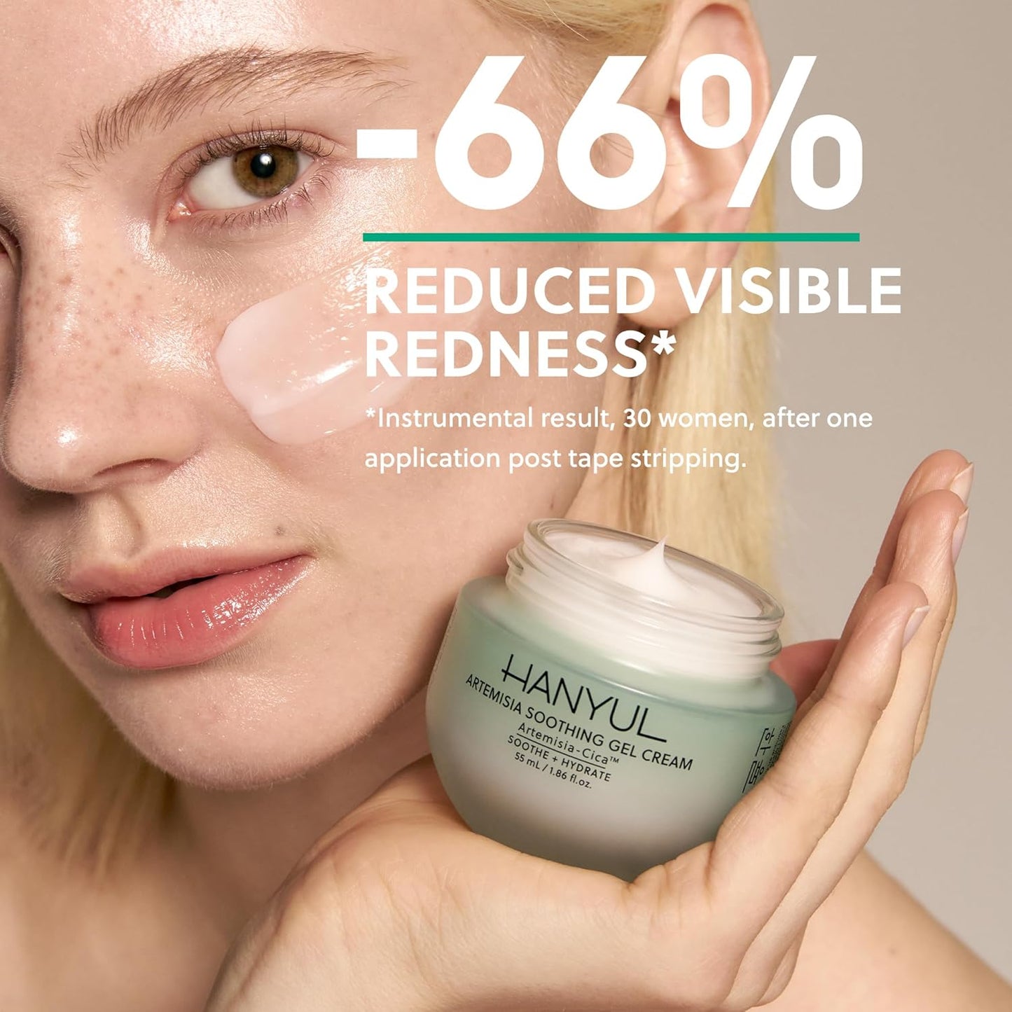 Artemisia Soothing Gel Cream Moisturizer with Centella Asiatica and Niacinamide | Calming, Cooling, Hydrating, Vegan, Non-Comedogenic, Suitable for Sensitive & Acne-Prone Skin, 1.86 Fl. Oz.