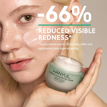 Artemisia Soothing Gel Cream Moisturizer with Centella Asiatica and Niacinamide | Calming, Cooling, Hydrating, Vegan, Non-Comedogenic, Suitable for Sensitive & Acne-Prone Skin, 1.86 Fl. Oz.