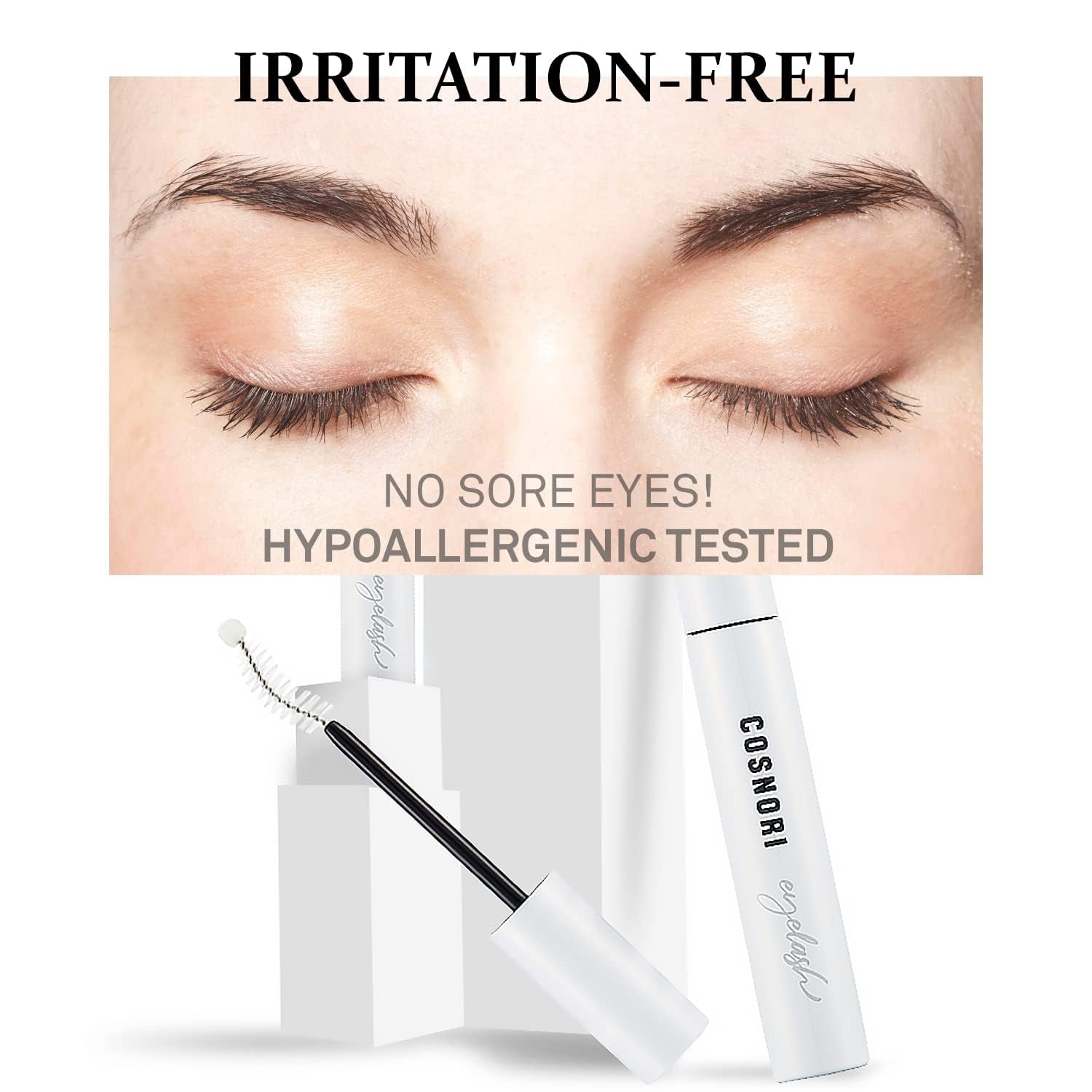 Long Active Eyelash Serum - n Eyelash Boost Serum - Eyebrow Growth Enhancer for Longer and Thicker - Vegan Prostaglandin Free & Non Irritating - Peptides, Hyaluronic Acid, 0.3 Fl.Oz.