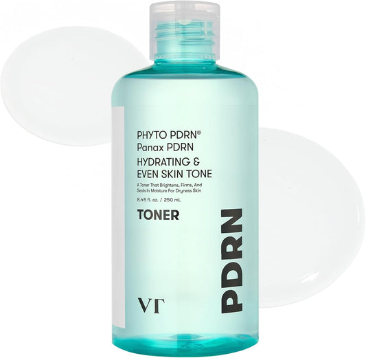 PDRN Toner, Hydrating Facial Toner with 50,000Ppm Vegan PDRN, Korean Wild Ginseng, Niacinamide & Panthenol, Lightweight, Fragrance-Free, Skin Soothing, Korean Skincare (8.45 Fl. Oz.)