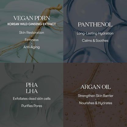 PDRN Grinding Cleansing Balm, Makeup Remover, Vegan PDRN, Gentle Exfoliator, Hydrating & Nourishing, Korean Skincare 1.69 Fl Oz / 50 Ml