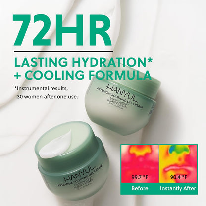 Artemisia Soothing Gel Cream Moisturizer with Centella Asiatica and Niacinamide | Calming, Cooling, Hydrating, Vegan, Non-Comedogenic, Suitable for Sensitive & Acne-Prone Skin, 1.86 Fl. Oz.