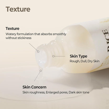 Rice Brightening Toner, Korean Skincare Toner for Face with 48 Hours Fermented Rice Water for Healthy Glow Glass Skin, Pore Minimizing, Hydrating, Vegan, 160Ml/5.4Fl.Oz.