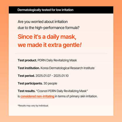 PDRN Daily Revitalizing Mask - Skin Strengthening with PDRN, Firming & Soothing, 100% Plant-Based Sheet Mask, 30 Sheets, 11.83 Fl.Oz