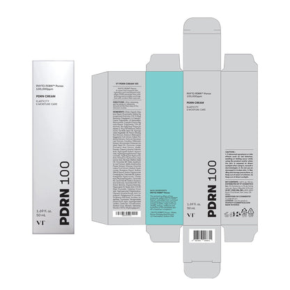 PDRN Cream 100, Nourishing & Restorative Moisturizer with 100,000 Ppm Vegan PDRN, Lightweight Hydrating Cream for Glowy Glass Skin, Korean Skincare