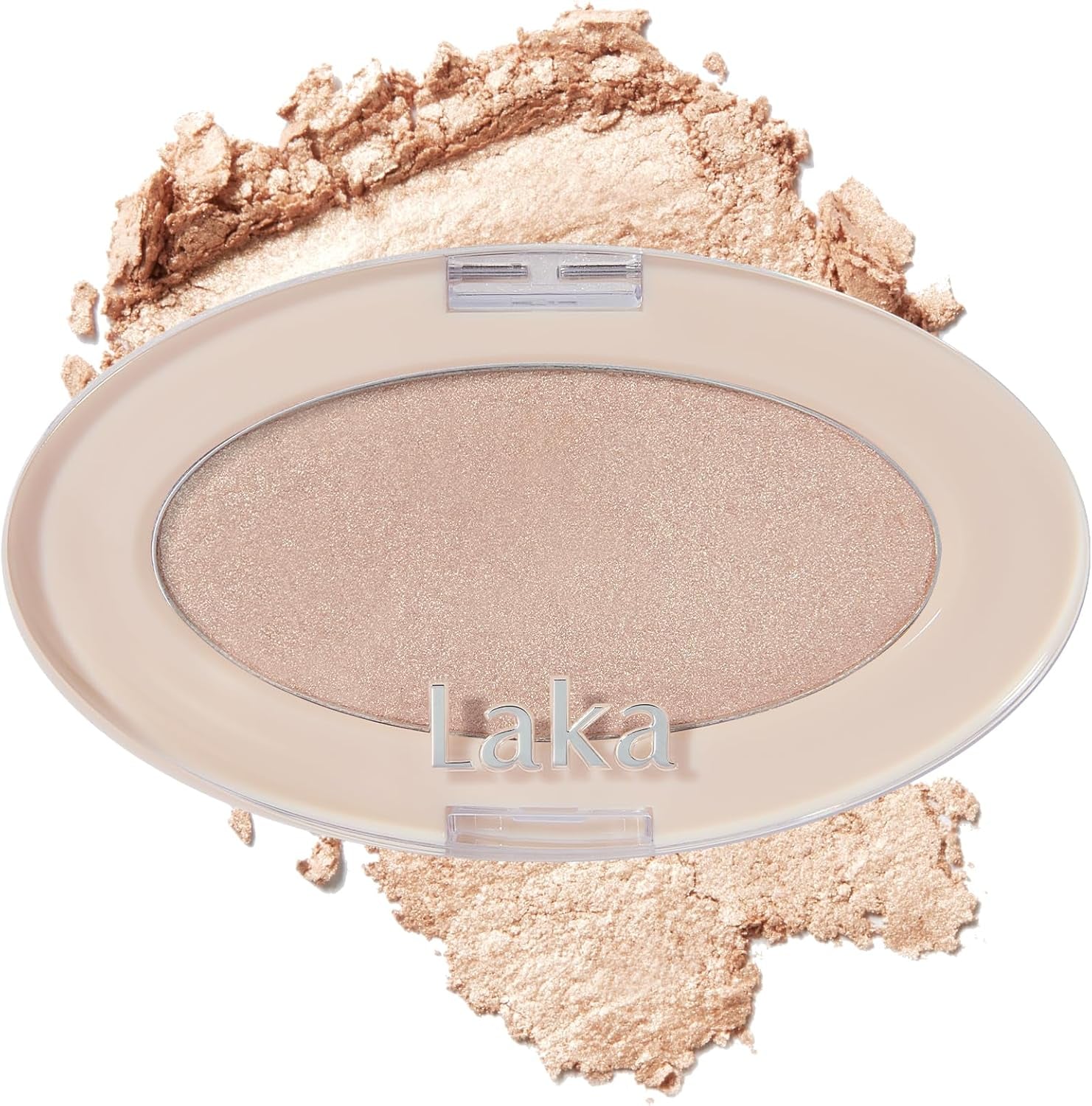 Dream Beam Highlighter, Hydrating Powder Highlighter with Hyaluronic Acid & Chamomile for Radiant, Long-Lasting Glow, Glass Skin, Vegan, K-Beauty​ (#03 Water Beam)