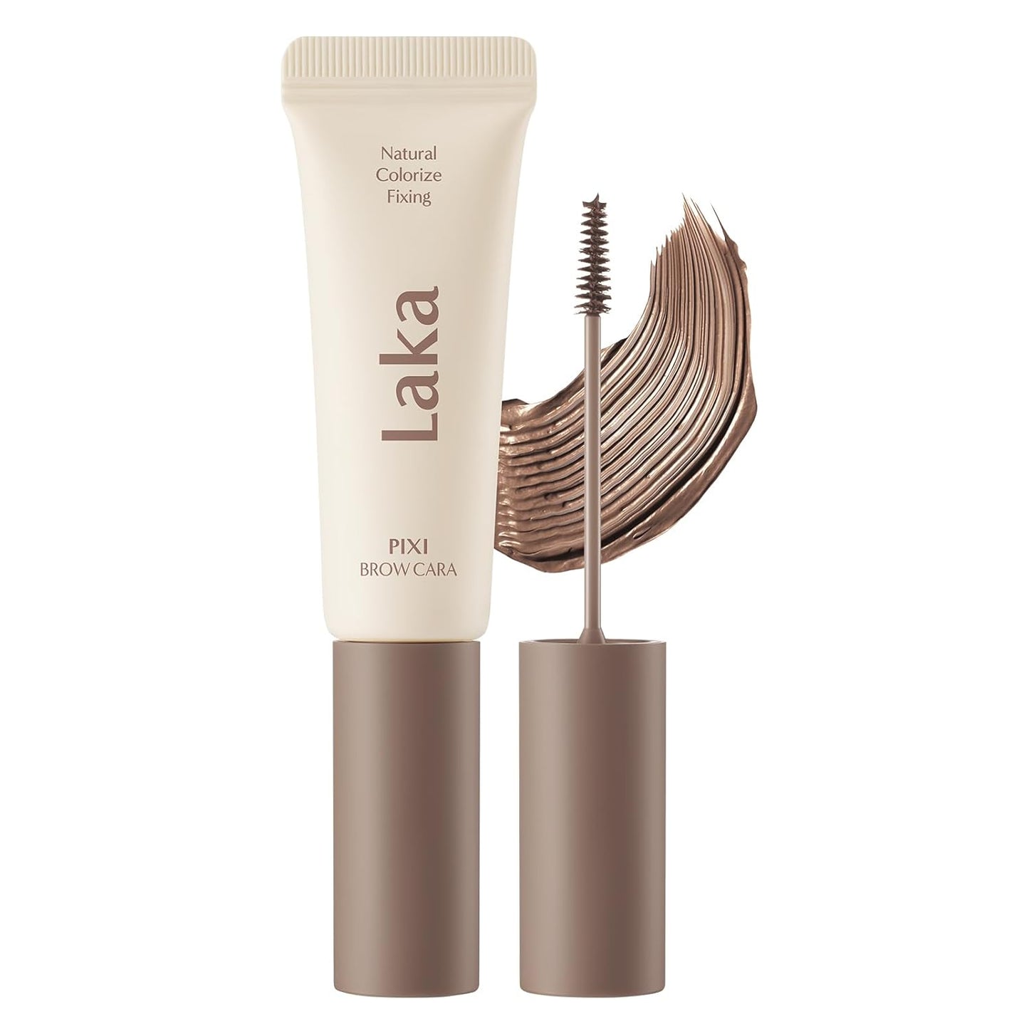 Pixi Eyebrow Mascara 8G/0.28Oz., Eyebrow Gel to Fix and Shape Brows, Clump-Free, Brow Fixer with Slim Precision Brush, Vegan, K-Beauty​ (05 Ash Brown)