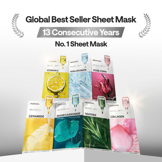 Ceramide Essential Sheet Mask Moisture Barrier 10 Pcs. 90% Ceramide & 4X Ceramide Liposome Technology for Intense Hydration and Strengthening the Barrier. Vegan Formula