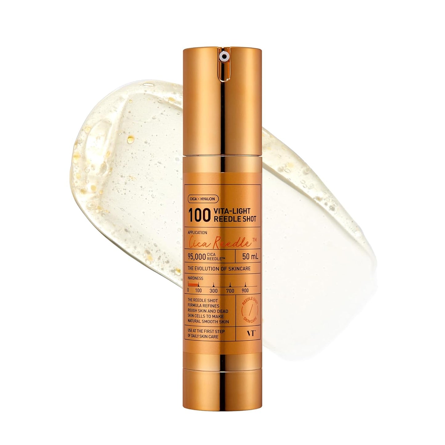 PDRN Reedle Shot 100, Spicule Microneedling Serum, Vegan PDRN, Centella Asiatica, Hyaluronic Acid, Exfoliating & Plumping for Glass Skin, Korean Liquid Skin Booster 1.69 Fl Oz (50Ml)