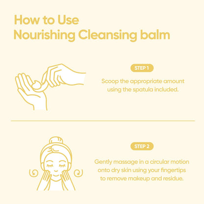 Clean It Zero Nourishing Cleansing Balm | Korean Makeup Remover for Dry Skin | Vegan | Cleansing Oil, Facial Cleanser Made with Ginseng Root & Soybean Peptide (100Ml / 3.38 Fl. Oz)